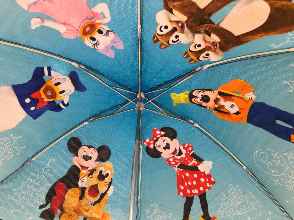 東京ディズニーリゾート ディズニーランド 折りたたみ傘 日傘 旧 